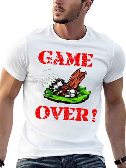 Camiseta Negra Game Over Fútbol