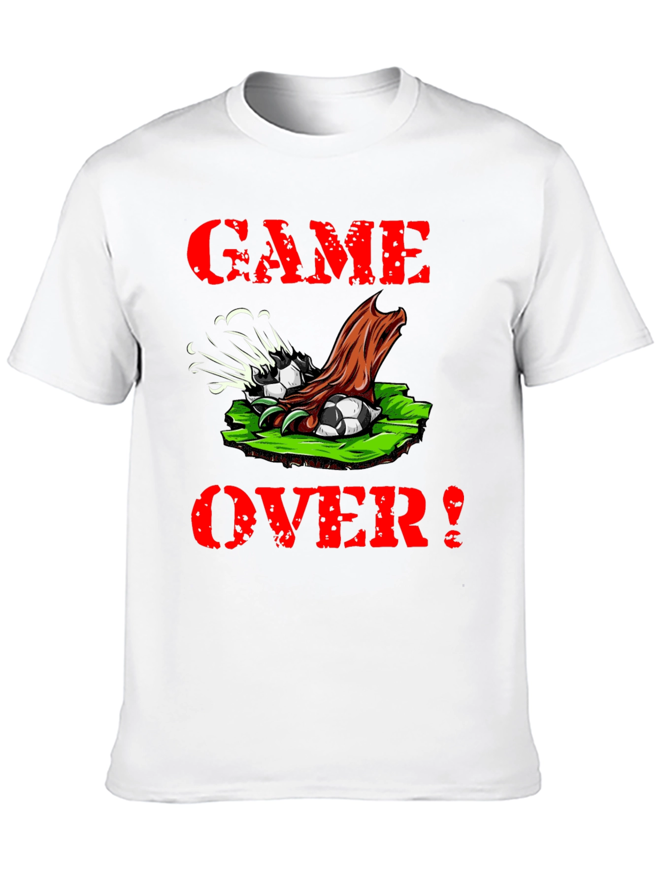 Camiseta Negra Game Over Fútbol