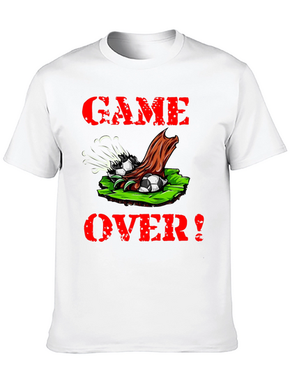 Camiseta Negra Game Over Fútbol