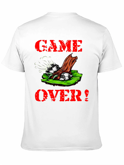 Camiseta Negra Game Over Fútbol