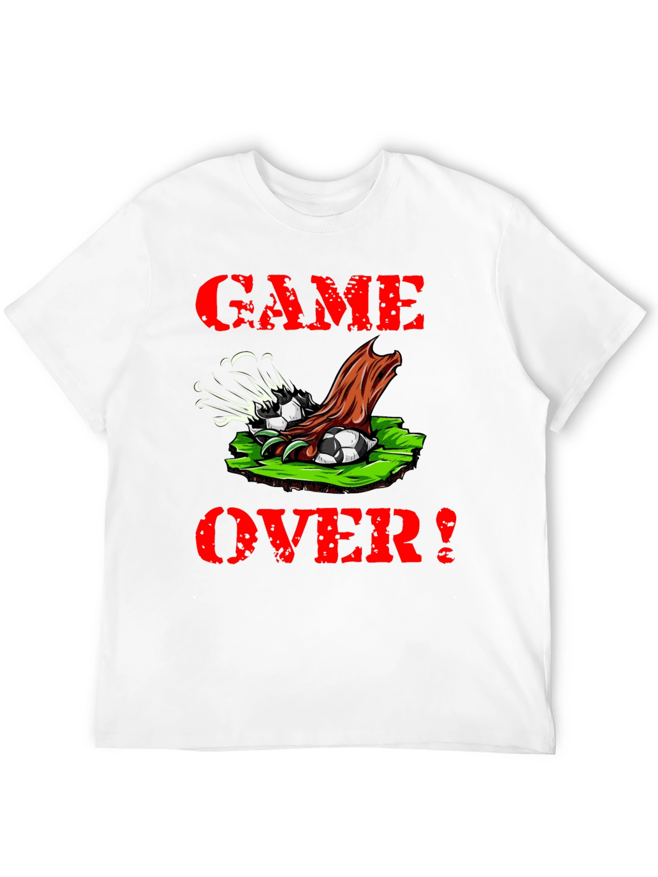 Camiseta Negra Game Over Fútbol