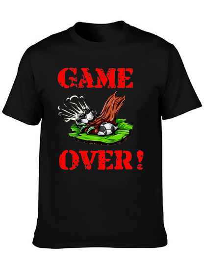 Camiseta Negra Game Over Fútbol