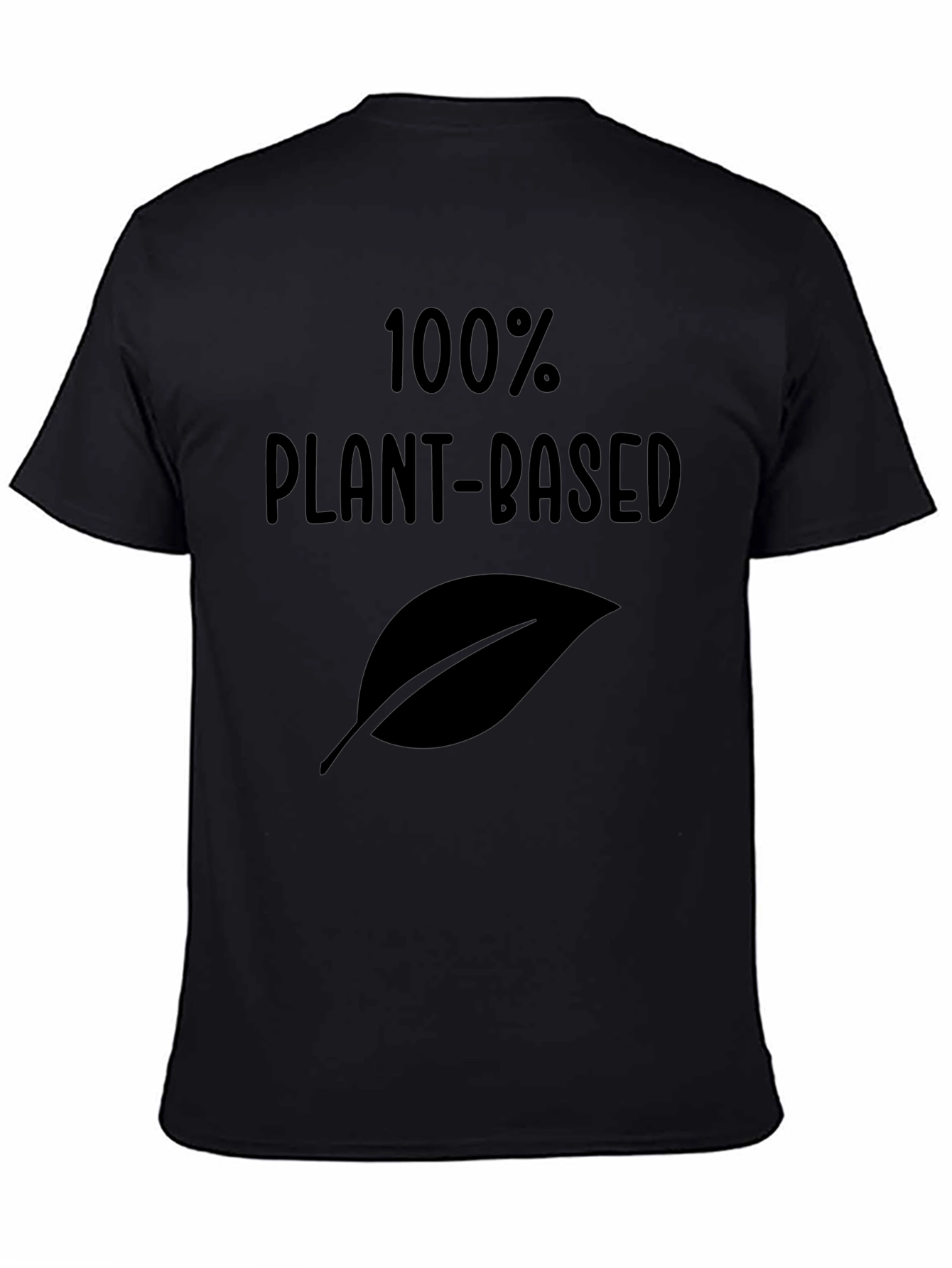 Camiseta Negra 100% Plant-Based Vegan