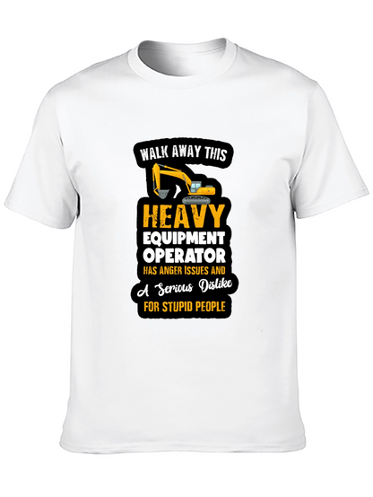 Camiseta Negra Operador Maquinaria Pesada