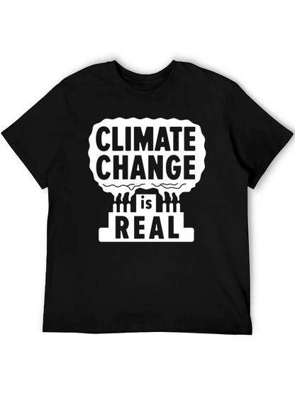 Camiseta Negra: Cambio Climático es Real
