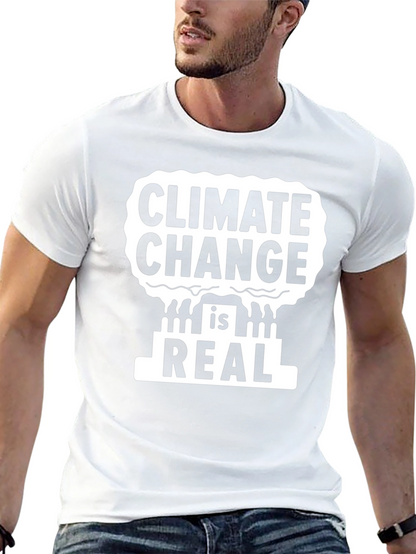 Camiseta Negra: Cambio Climático es Real