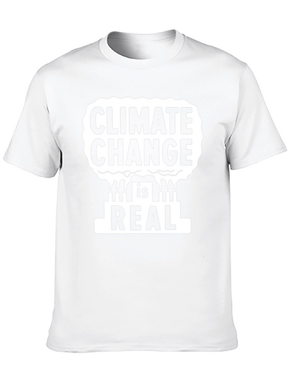 Camiseta Negra: Cambio Climático es Real