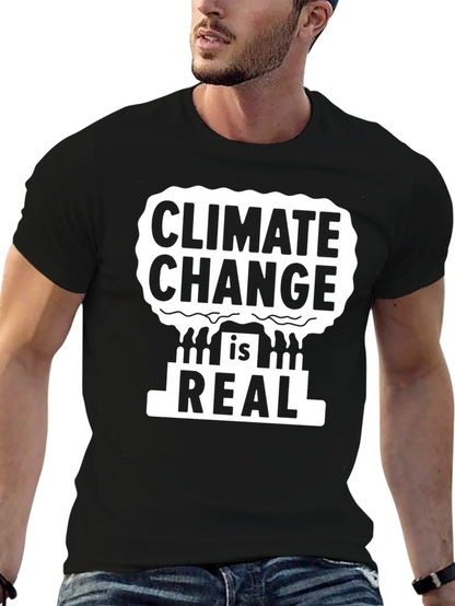 Camiseta Negra: Cambio Climático es Real