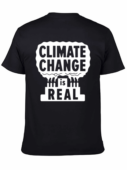 Camiseta Negra: Cambio Climático es Real