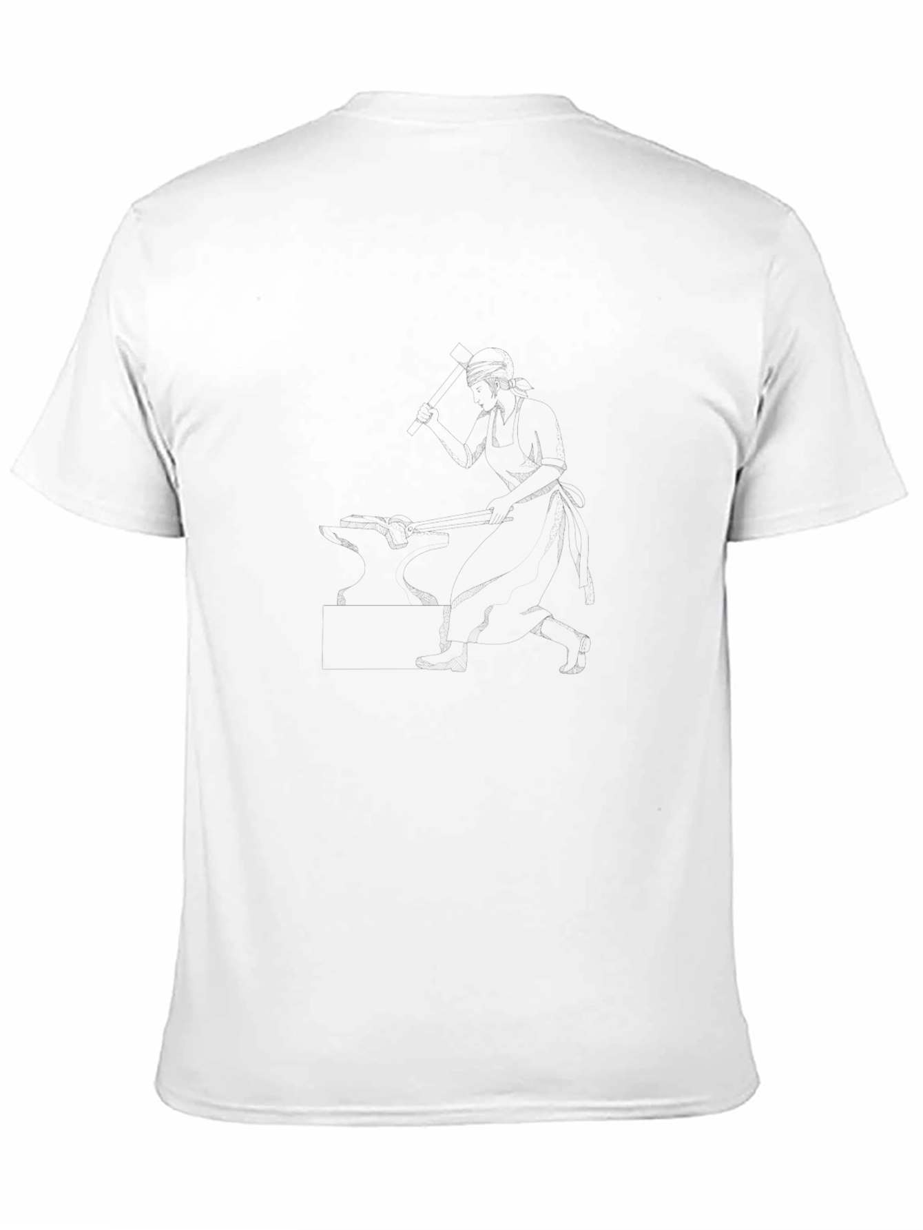 Camiseta Casual de Algodón Negro