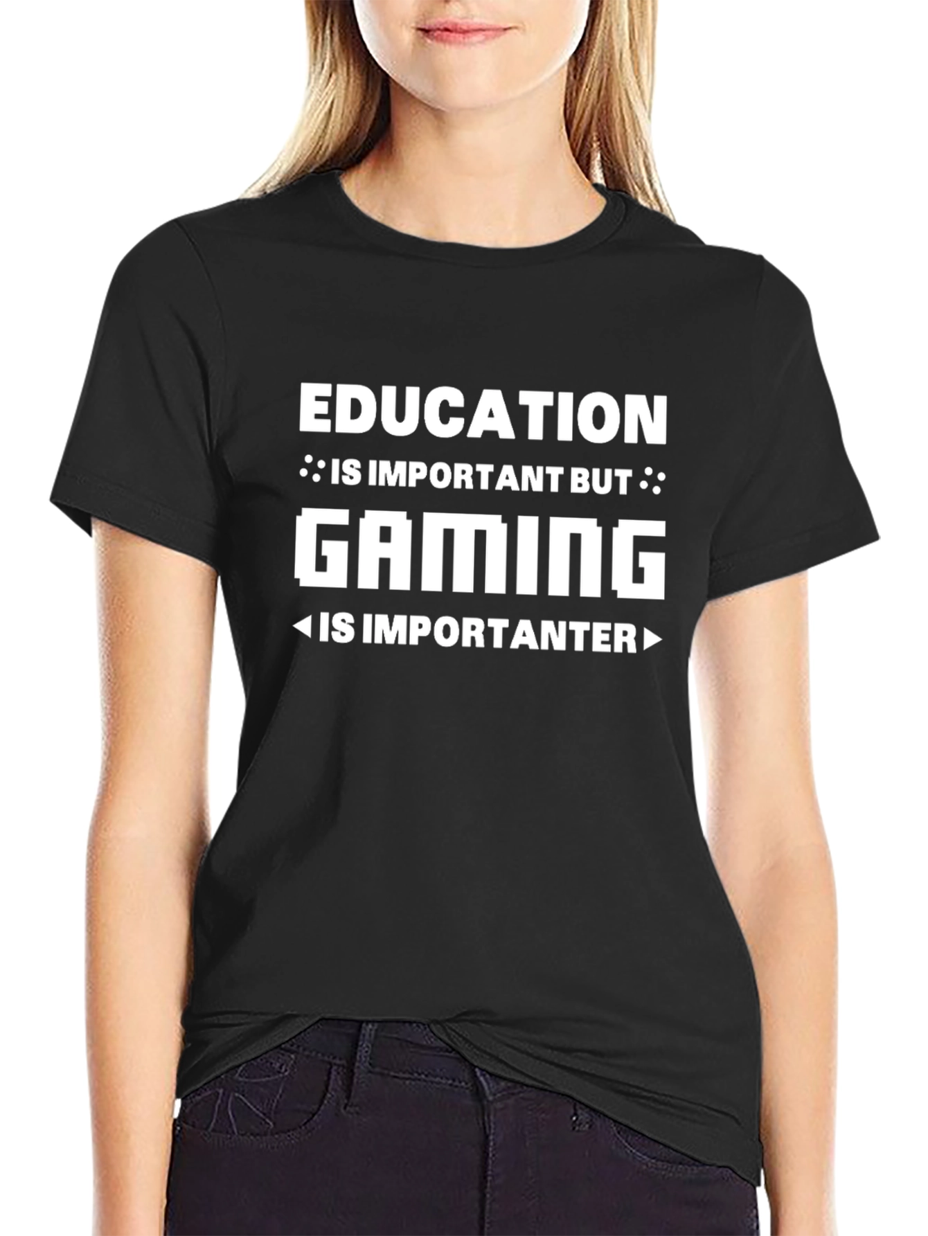 Camiseta Negra Gaming is Importanter