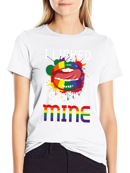 Camiseta LGBT Lo lamí así que es mío