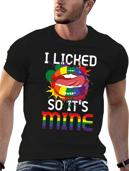 Camiseta LGBT Lo lamí así que es mío