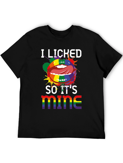 Camiseta LGBT Lo lamí así que es mío