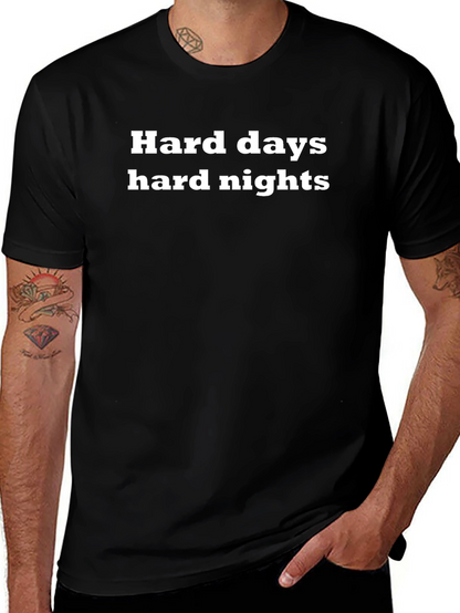 Camiseta Negra: Días y Noches Difíciles