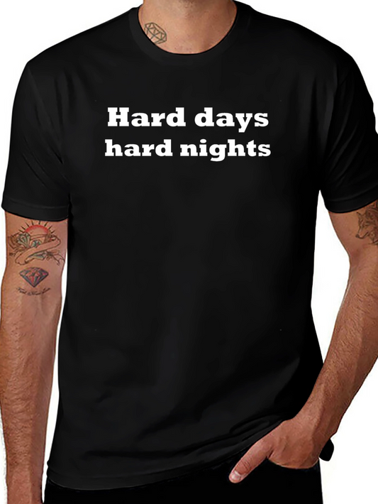 Camiseta Negra: Días y Noches Difíciles