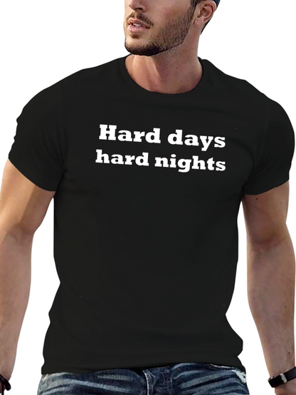 Camiseta Negra: Días y Noches Difíciles