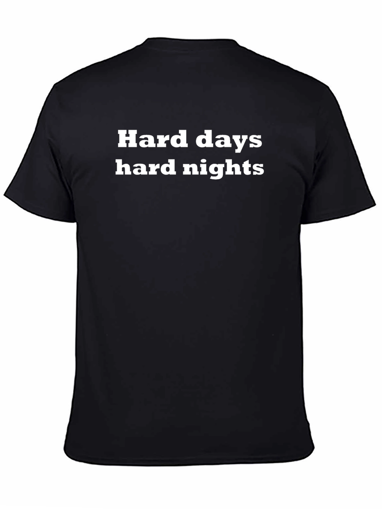 Camiseta Negra: Días y Noches Difíciles