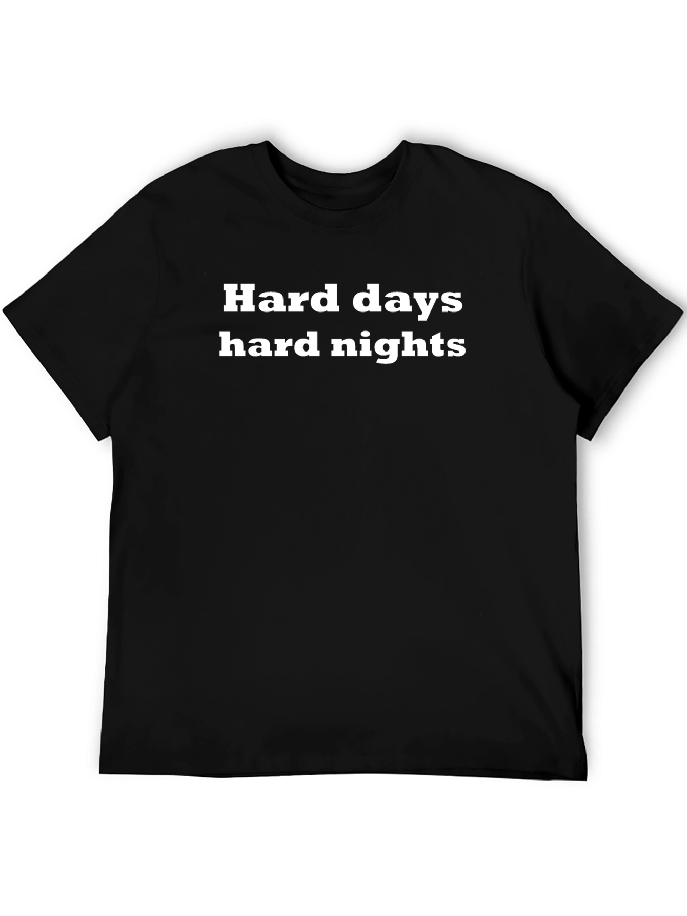 Camiseta Negra: Días y Noches Difíciles