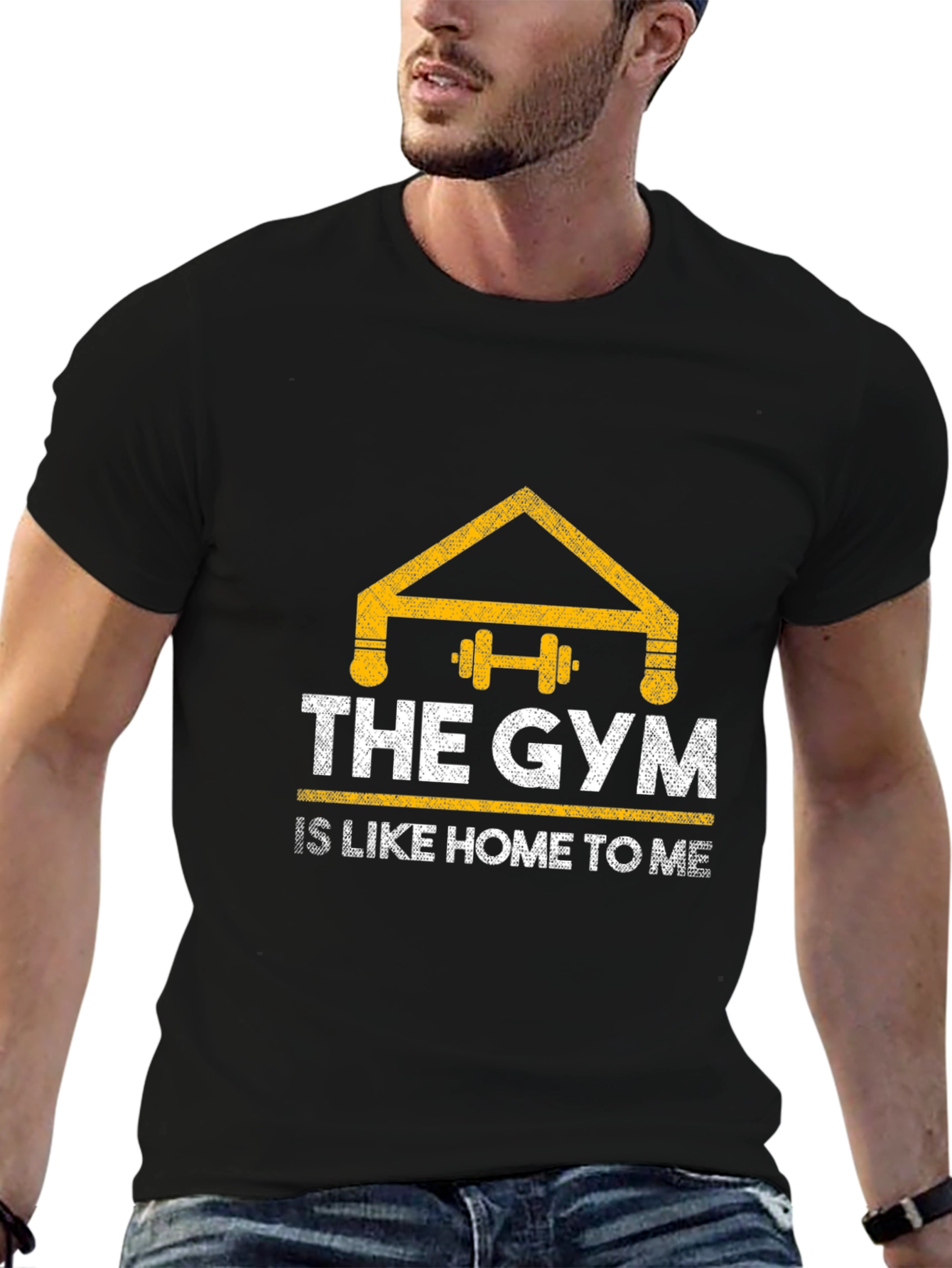 Camiseta Negra Gym is Home