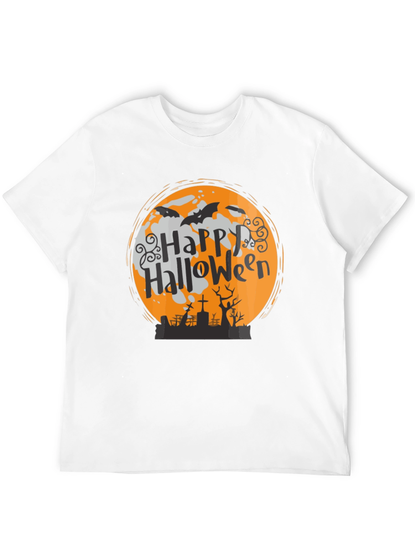 Camiseta Halloween Luna Murciélagos