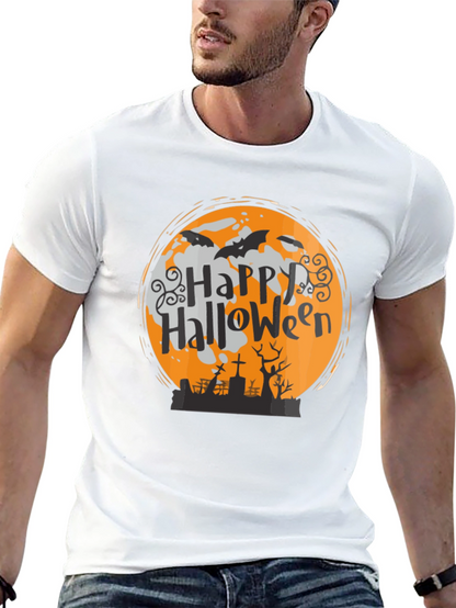 Camiseta Halloween Luna Murciélagos
