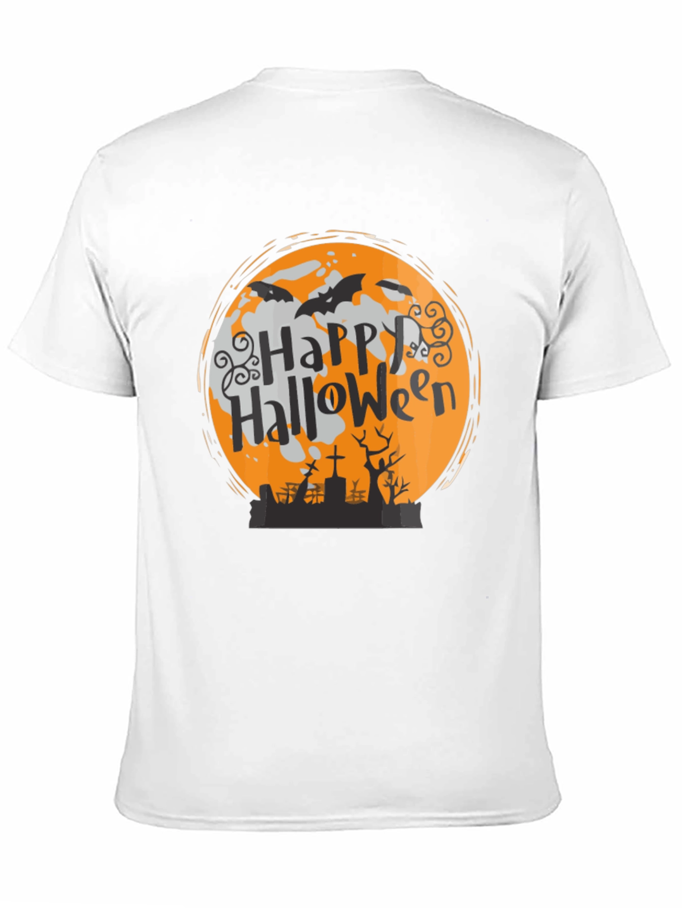 Camiseta Halloween Luna Murciélagos