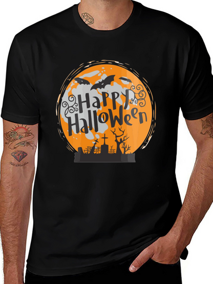 Camiseta Halloween Luna Murciélagos