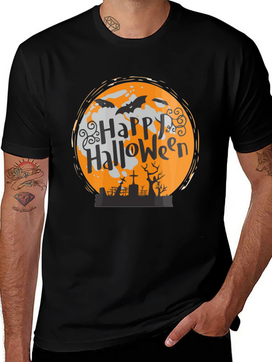 Camiseta Halloween Luna Murciélagos