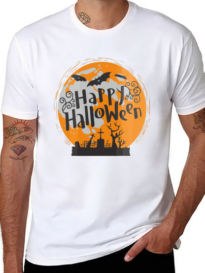 Camiseta Halloween Luna Murciélagos