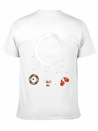 Camiseta Negra Navideña con Xilófono y Adornos Colgantes
