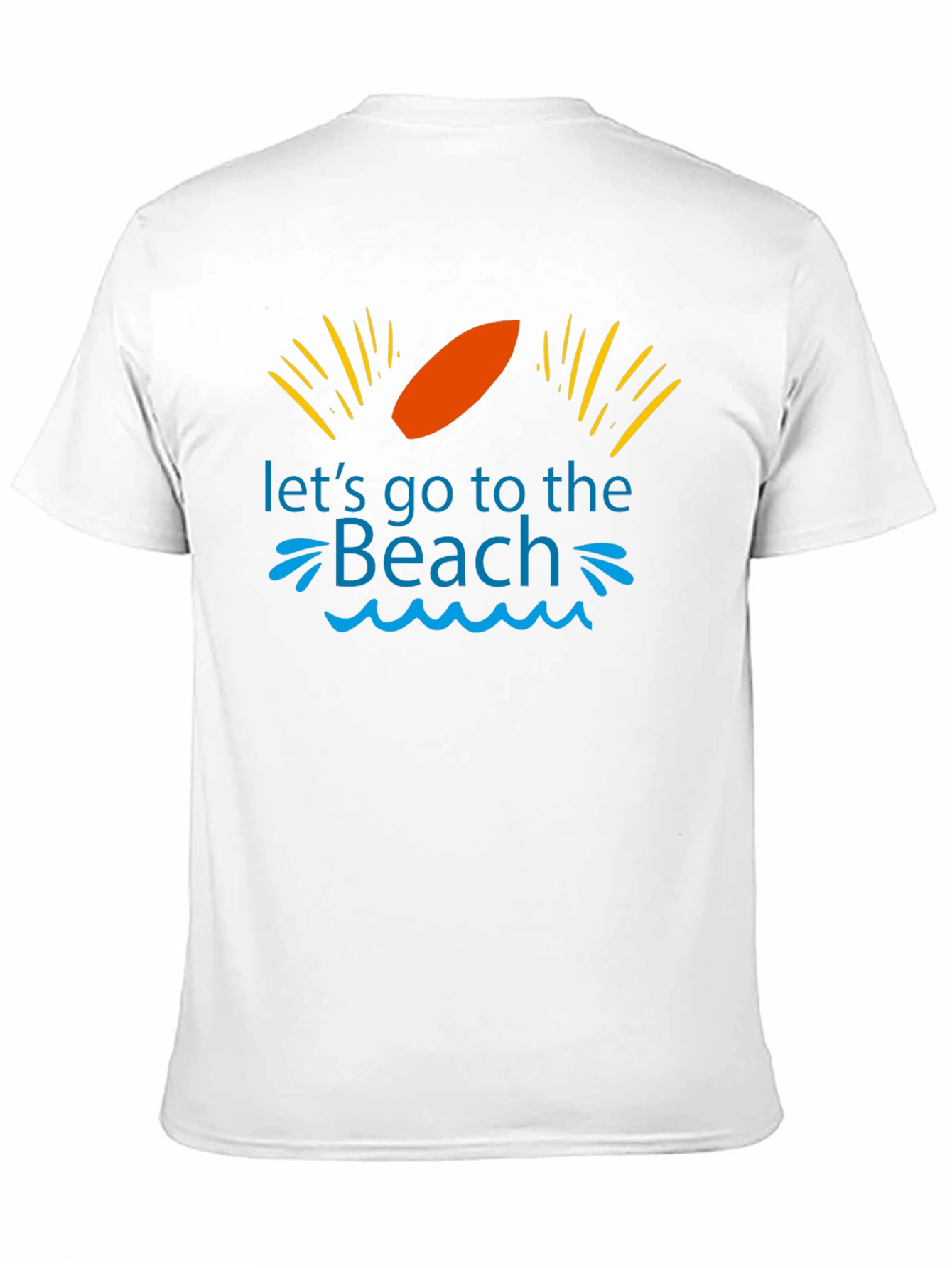 Camiseta Negra Vamos a la Playa para Hombre