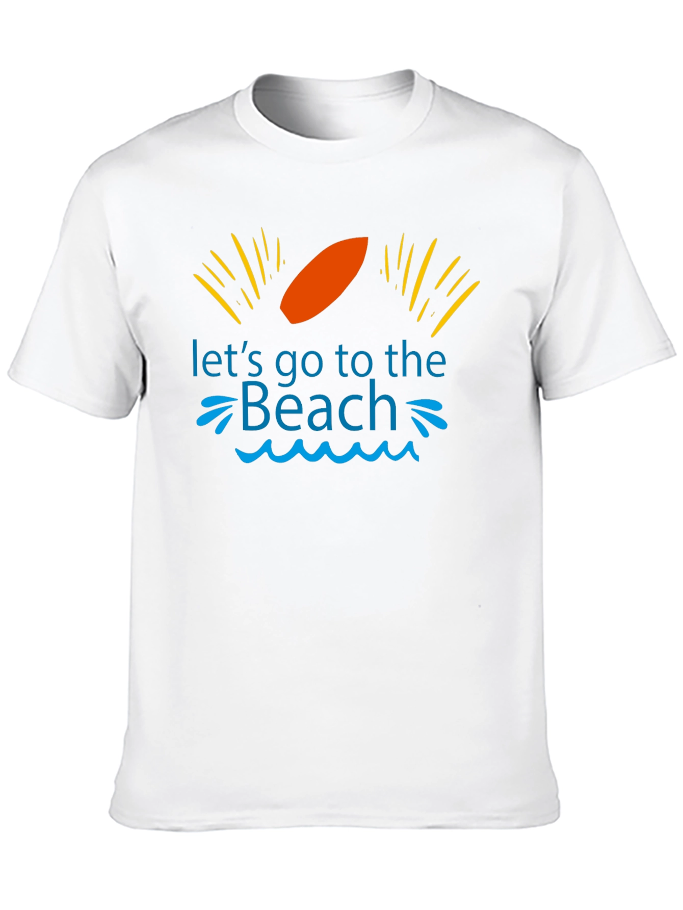 Camiseta Negra Vamos a la Playa para Hombre