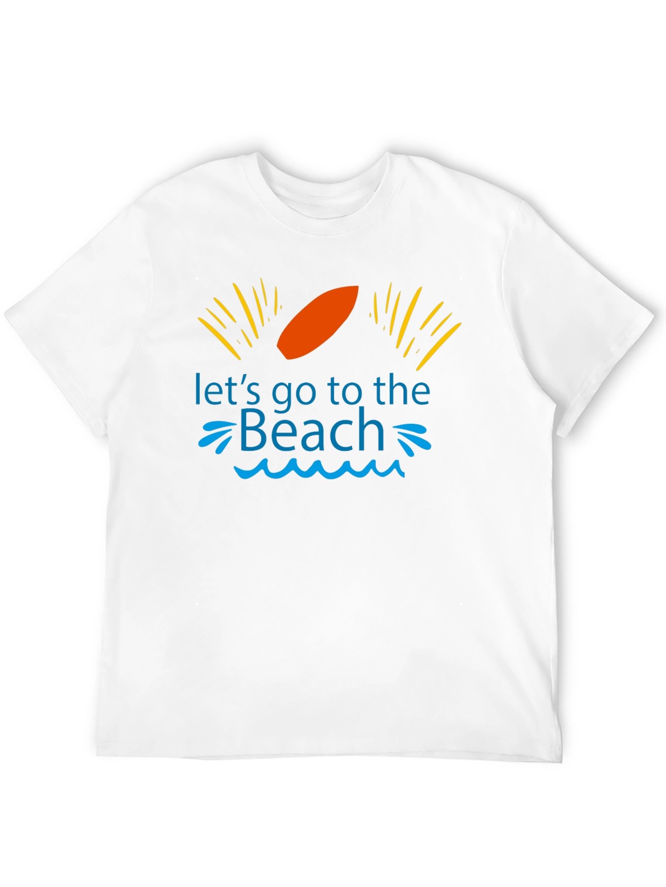Camiseta Negra Vamos a la Playa para Hombre