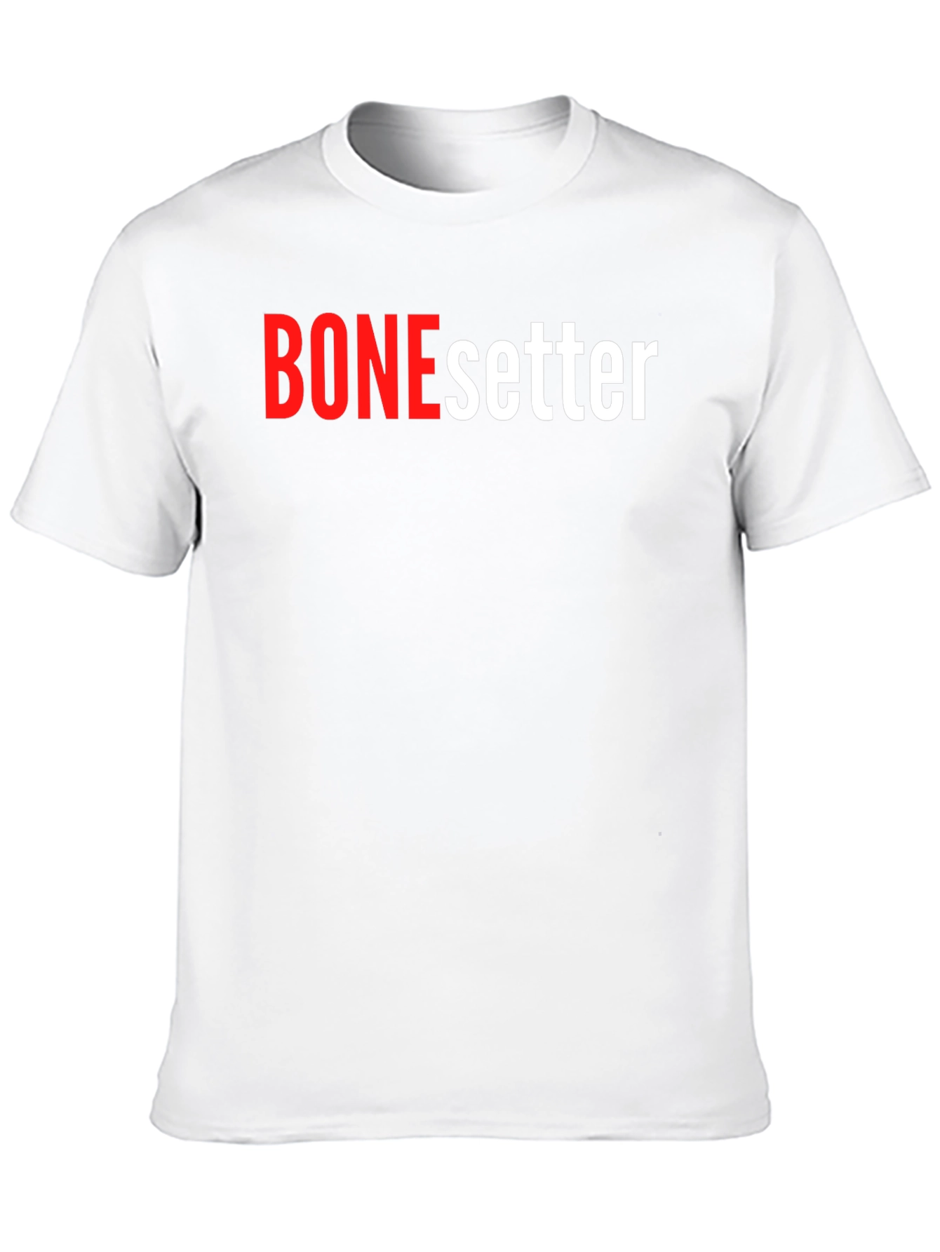 Camiseta Negra BONEsetter Roja y Blanca