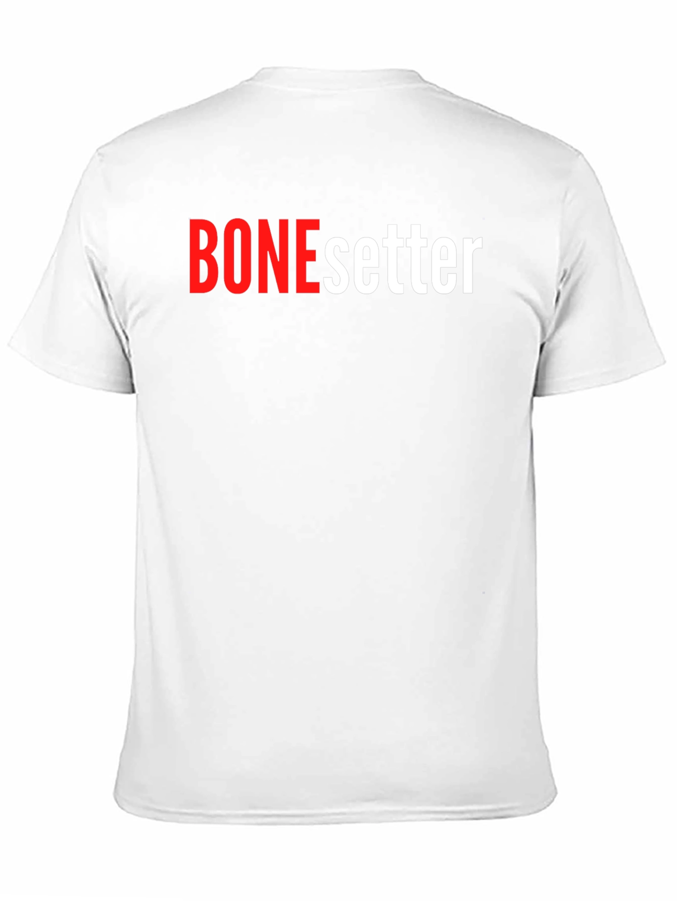 Camiseta Negra BONEsetter Roja y Blanca