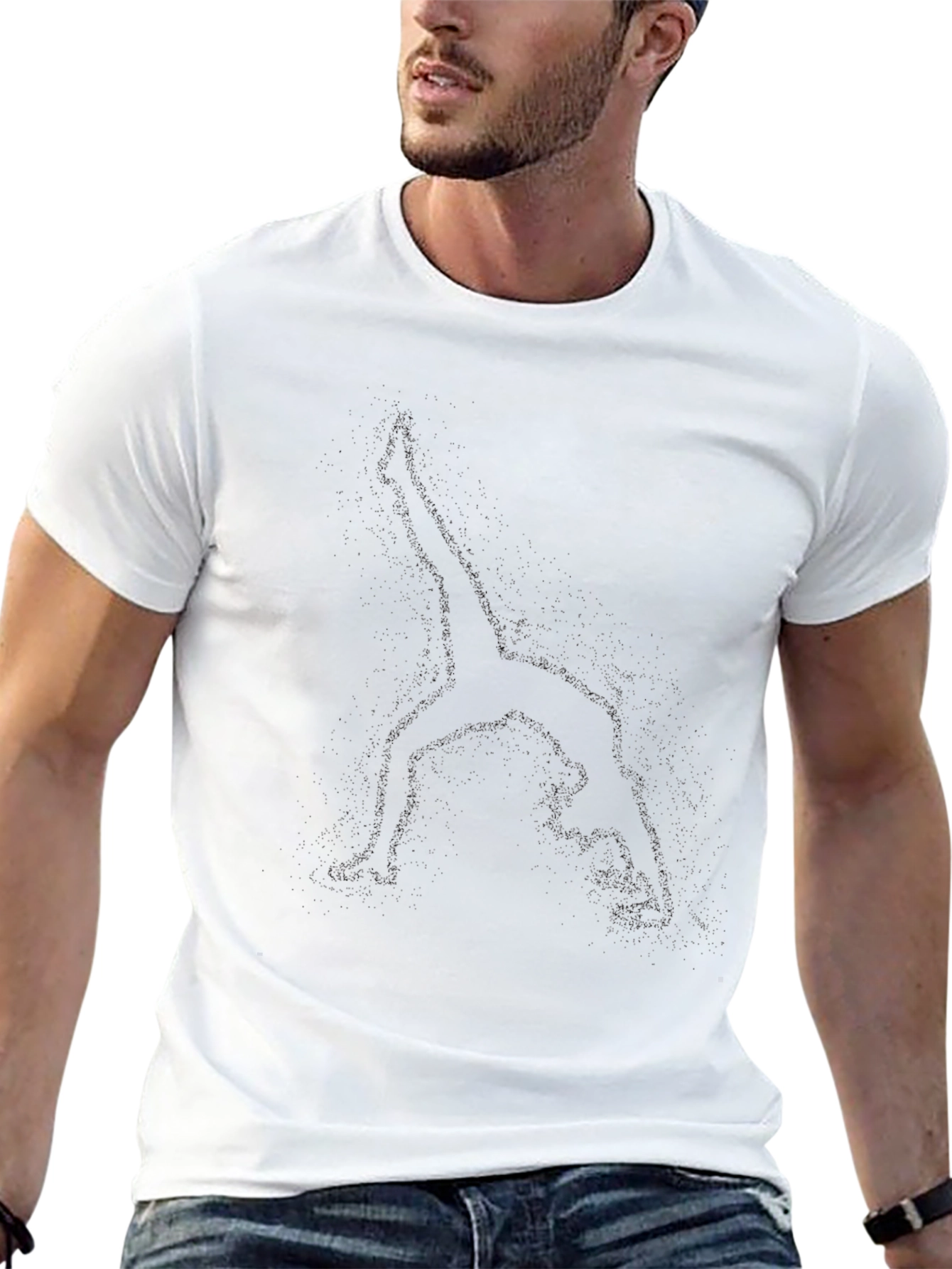 Camiseta Negra Casual de Hombre - Algodón Cómodo