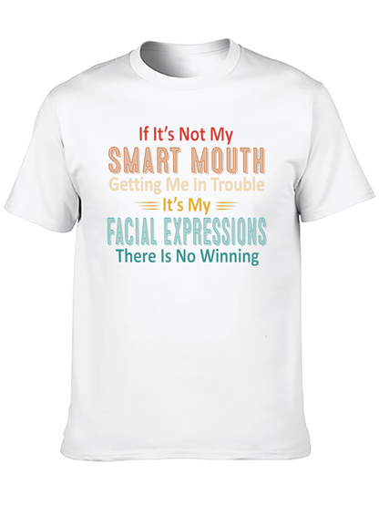 Camiseta Negra: Boca Inteligente y Expresiones Faciales