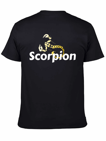 Camiseta Negra Hombre - Diseño Escorpión