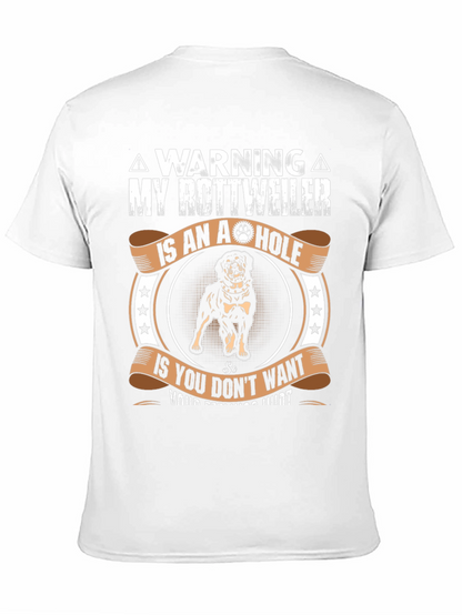 Camiseta Rottweiler con Advertencia
