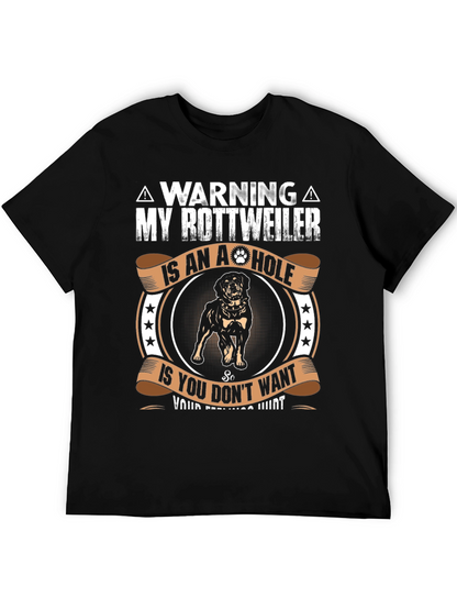 Camiseta Rottweiler con Advertencia