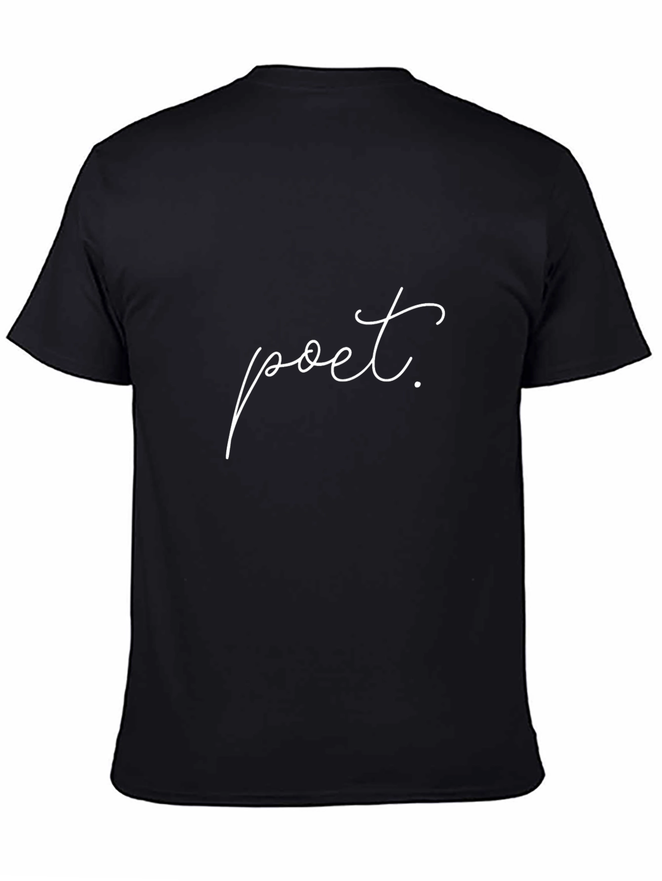Camiseta Negra Poeta - Estilo Casual