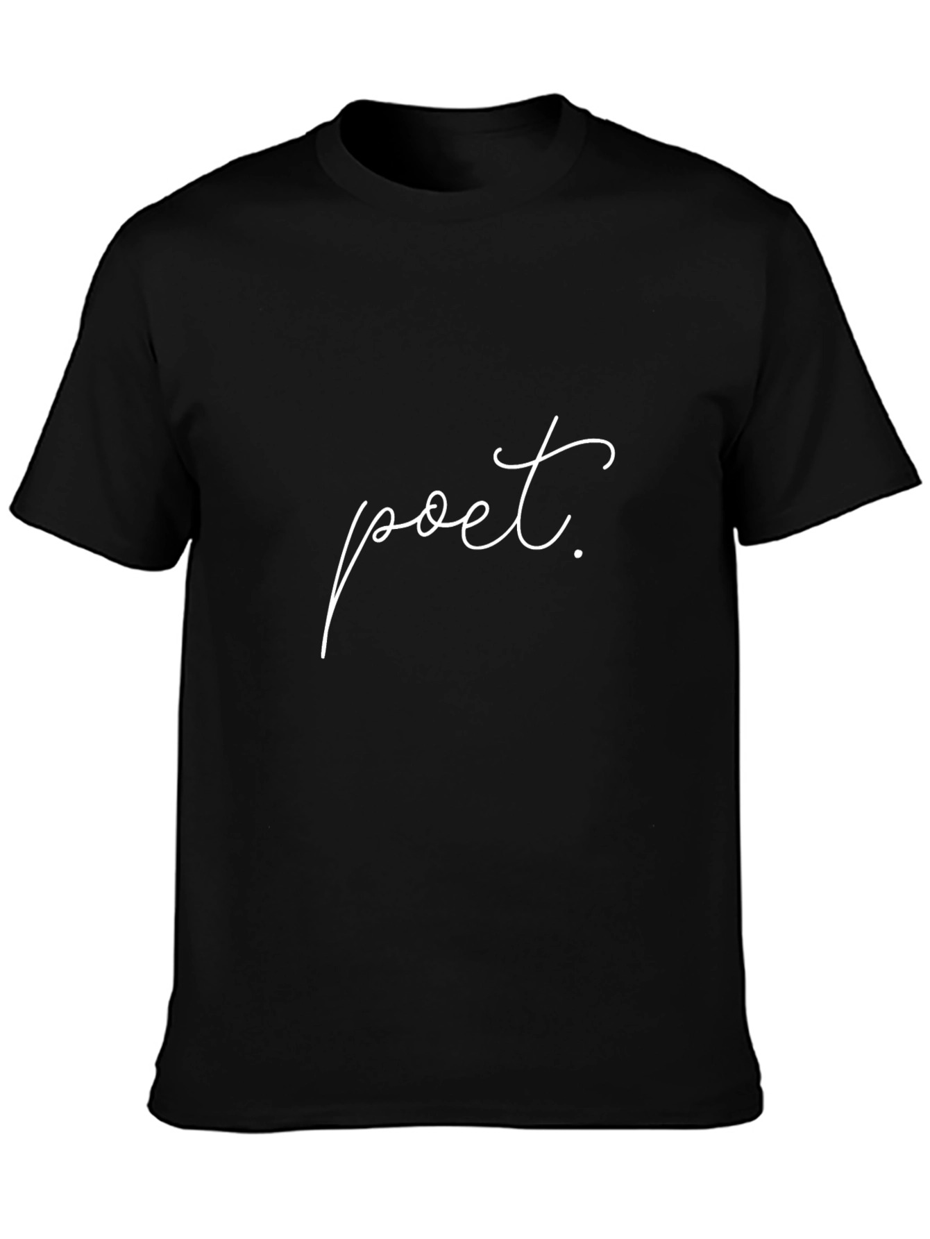 Camiseta Negra Poeta - Estilo Casual