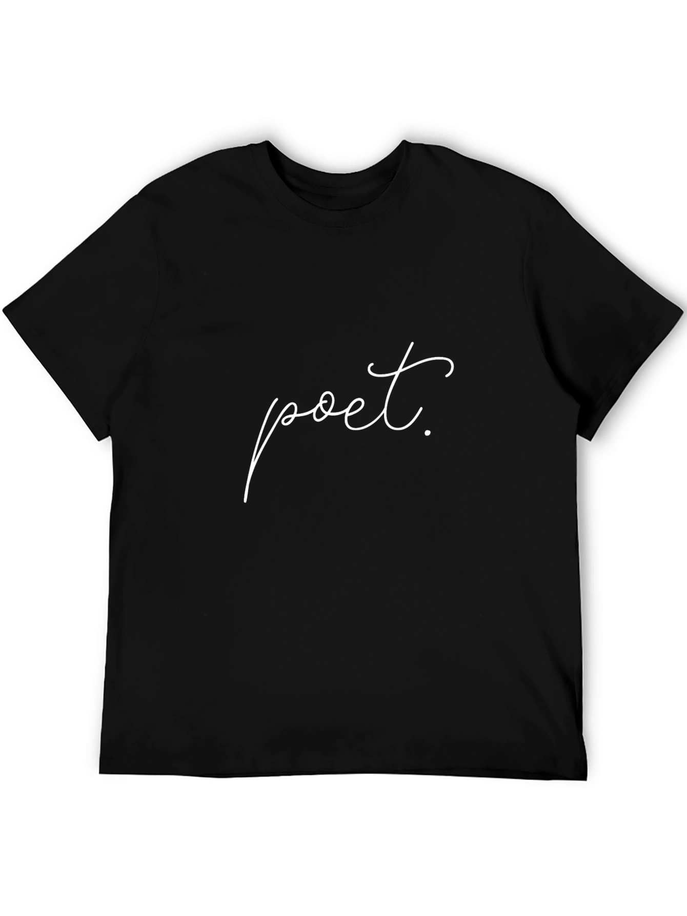 Camiseta Negra Poeta - Estilo Casual