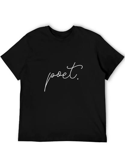 Camiseta Negra Poeta - Estilo Casual