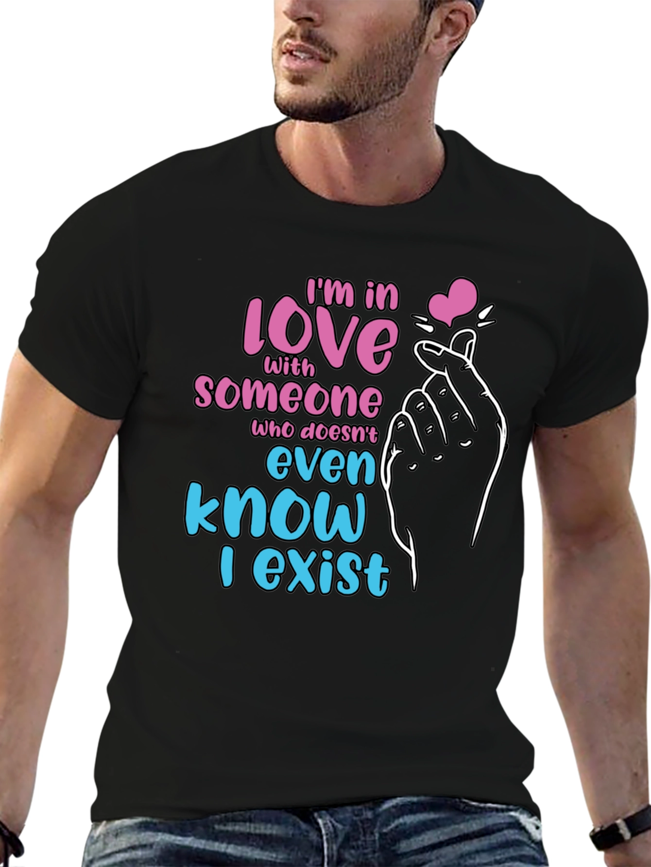 Camiseta Negra: Enamorad@ de Alguien