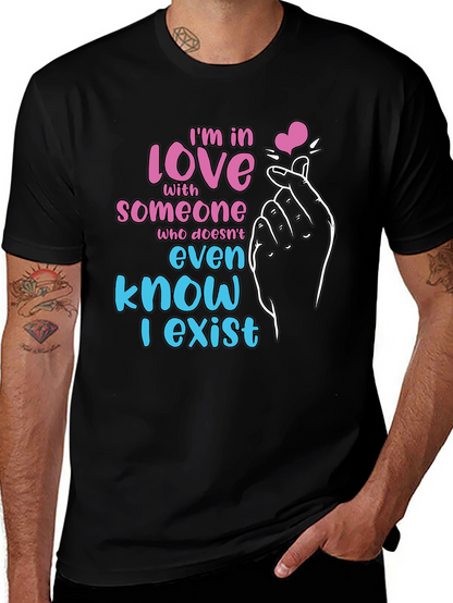 Camiseta Negra: Enamorad@ de Alguien