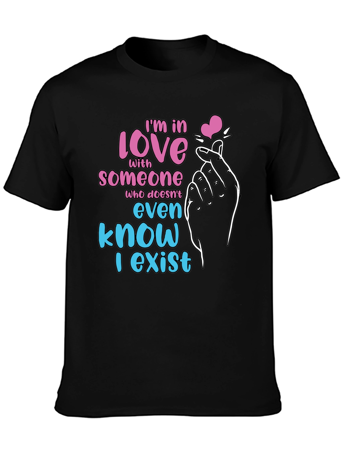 Camiseta Negra: Enamorad@ de Alguien