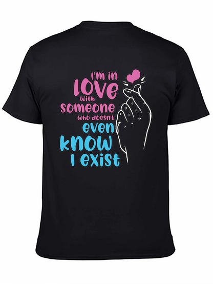 Camiseta Negra: Enamorad@ de Alguien