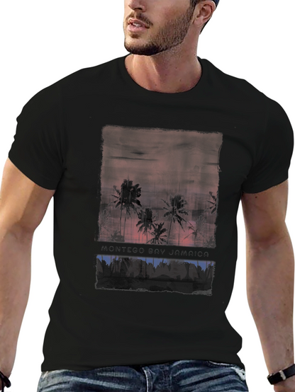 Camiseta Negra: Montego Bay Jamaica